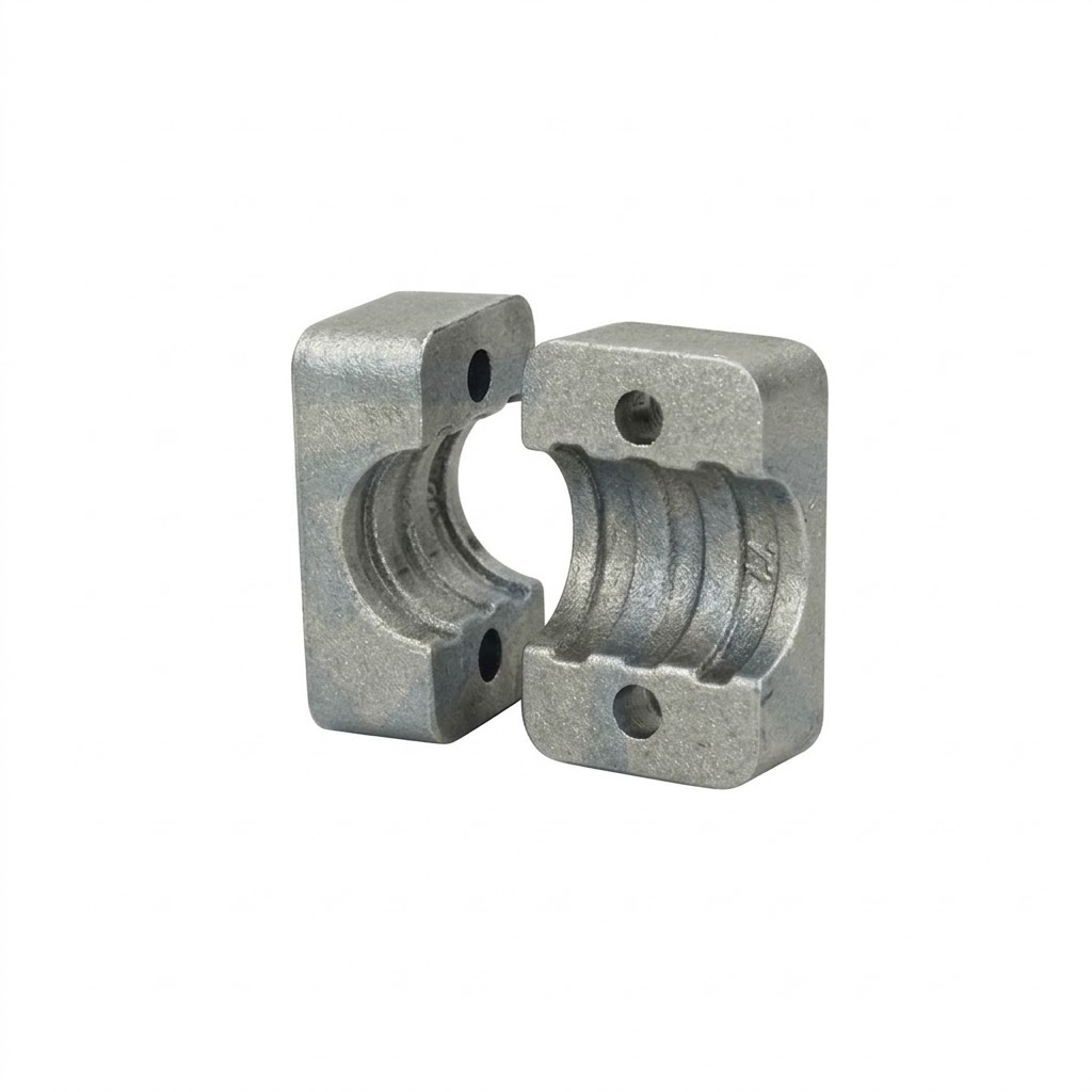 Klemblok leidingbeugel 25mm aluminium (per set)